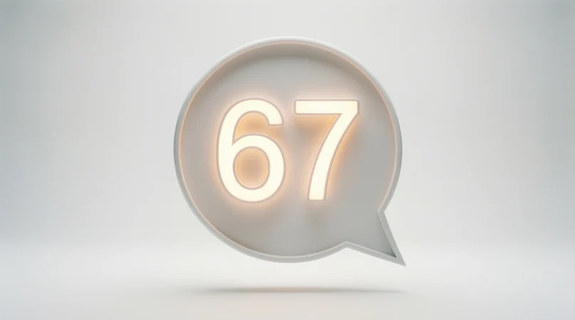 what does 67 mean slang